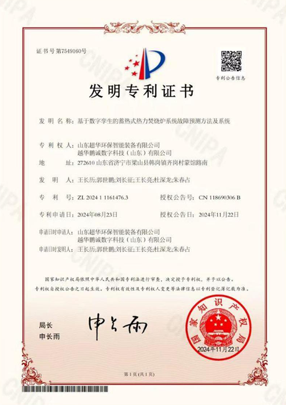 基于数字孪生的蓄热式热力焚烧炉系统故障预测方法 及系统